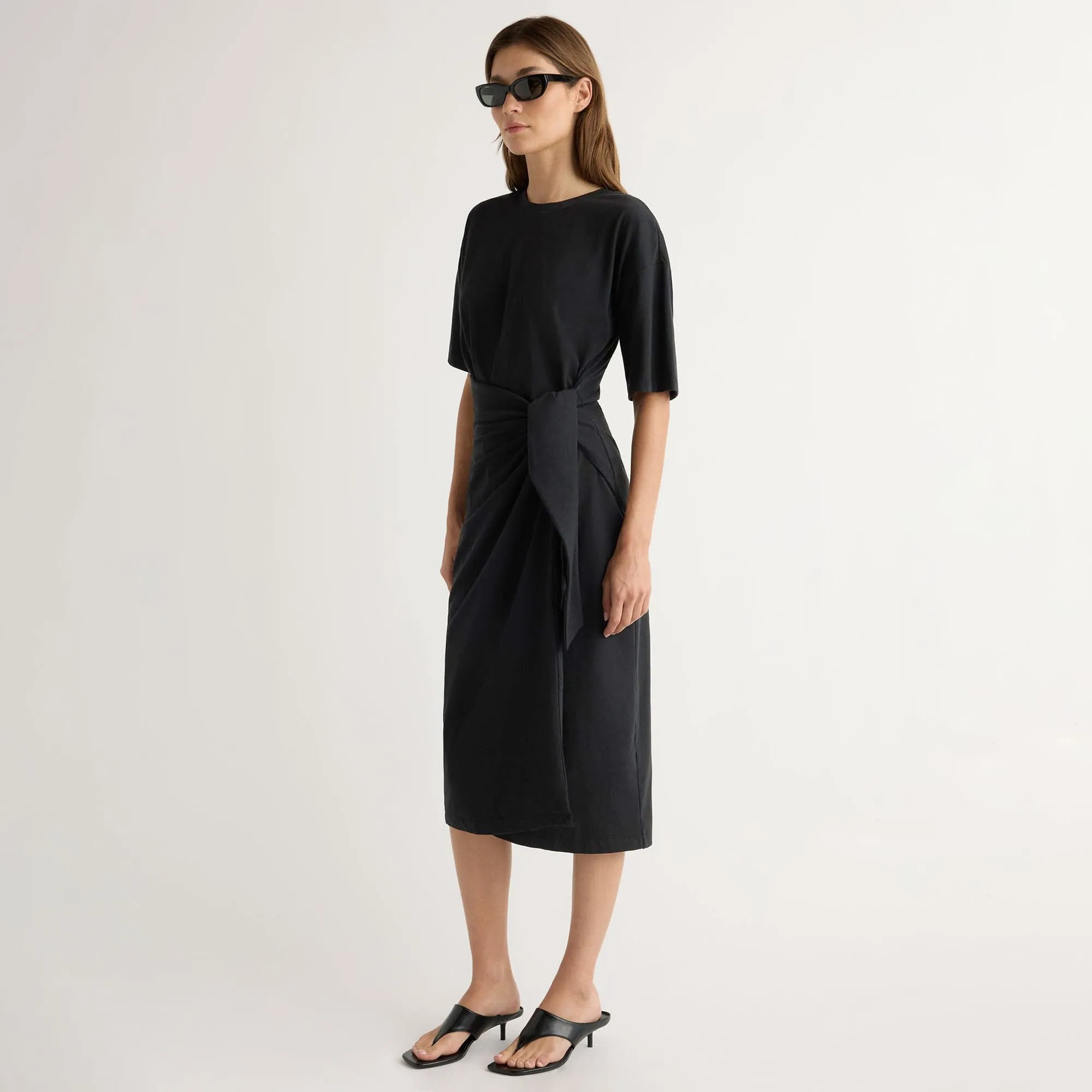Planet Glow Noa Organic Cotton T-Shirt Wrap Dress