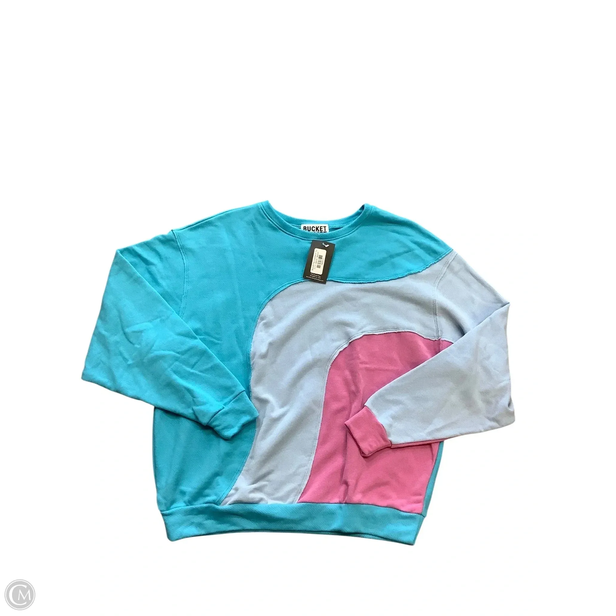 Sweatshirt Crewneck By Cmc In Blue & Pink, Size: M Speed Soul