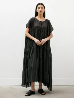 Resort Mood River Flow Tier Dress Charcoal