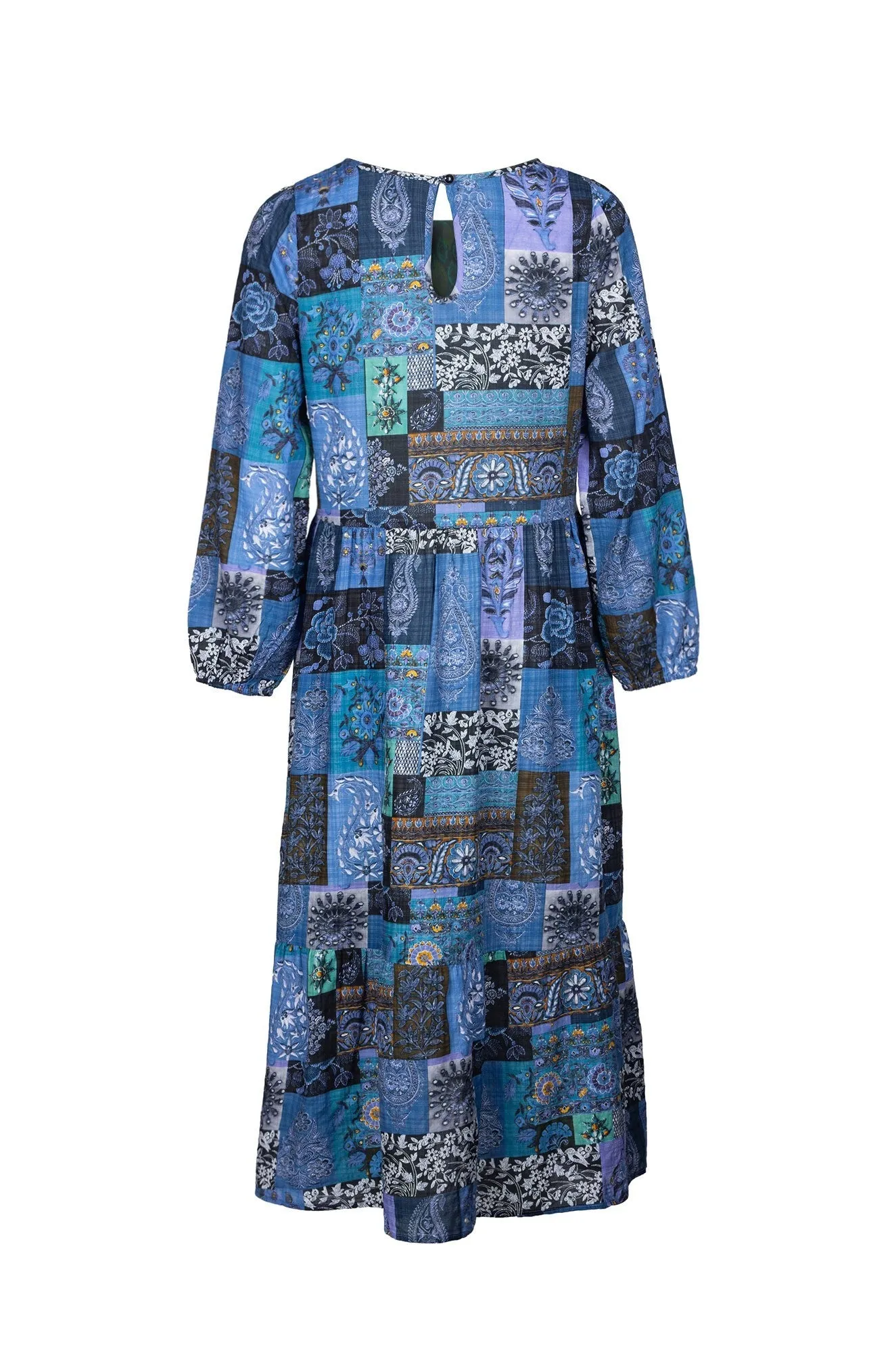 Global Glow Timeless Blazer Dress | BLUE LILAC PATCHWORK | 6535B1