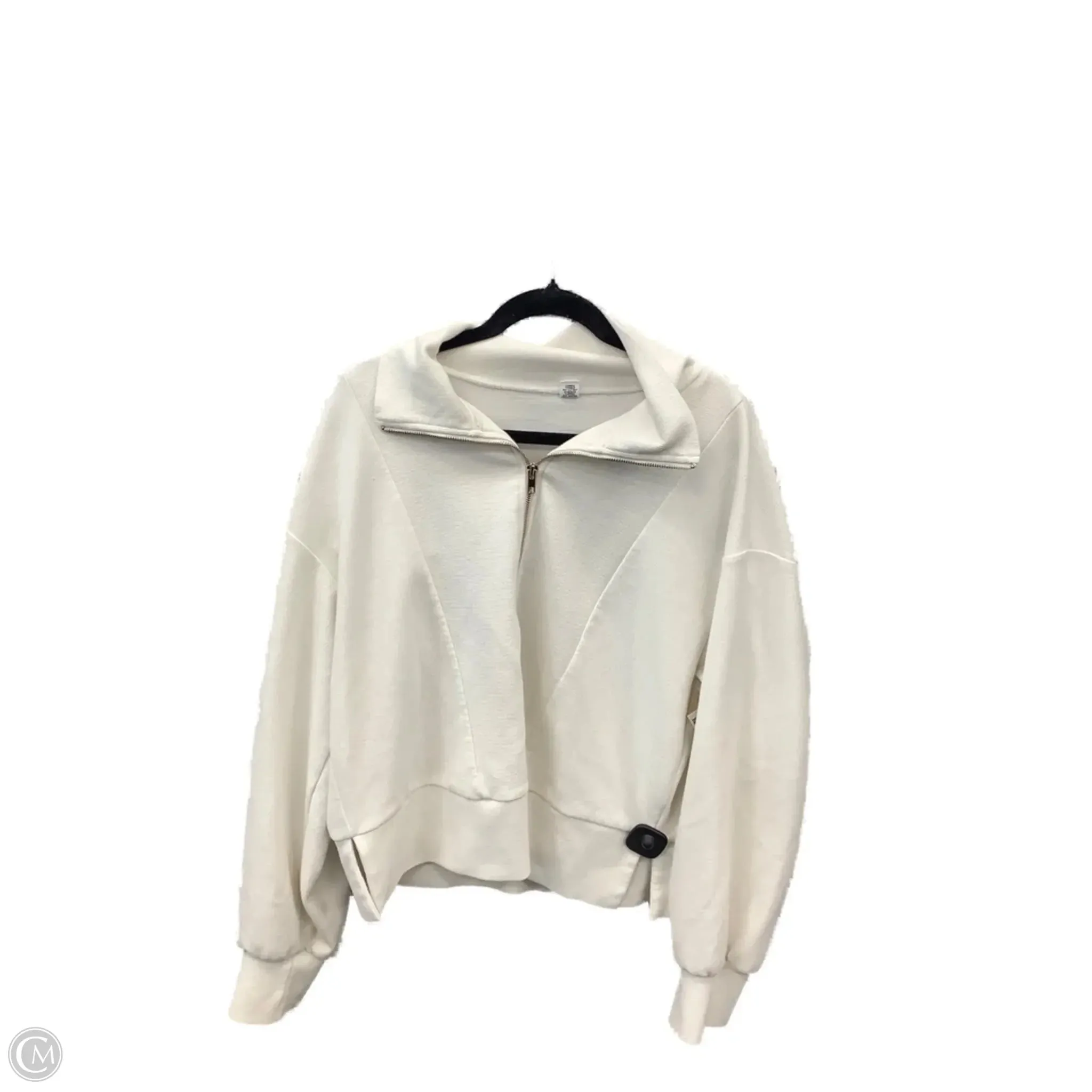 Spark Soul Easy Style Sweatshirt Collar By Clothes Mentor In White, Size: L
