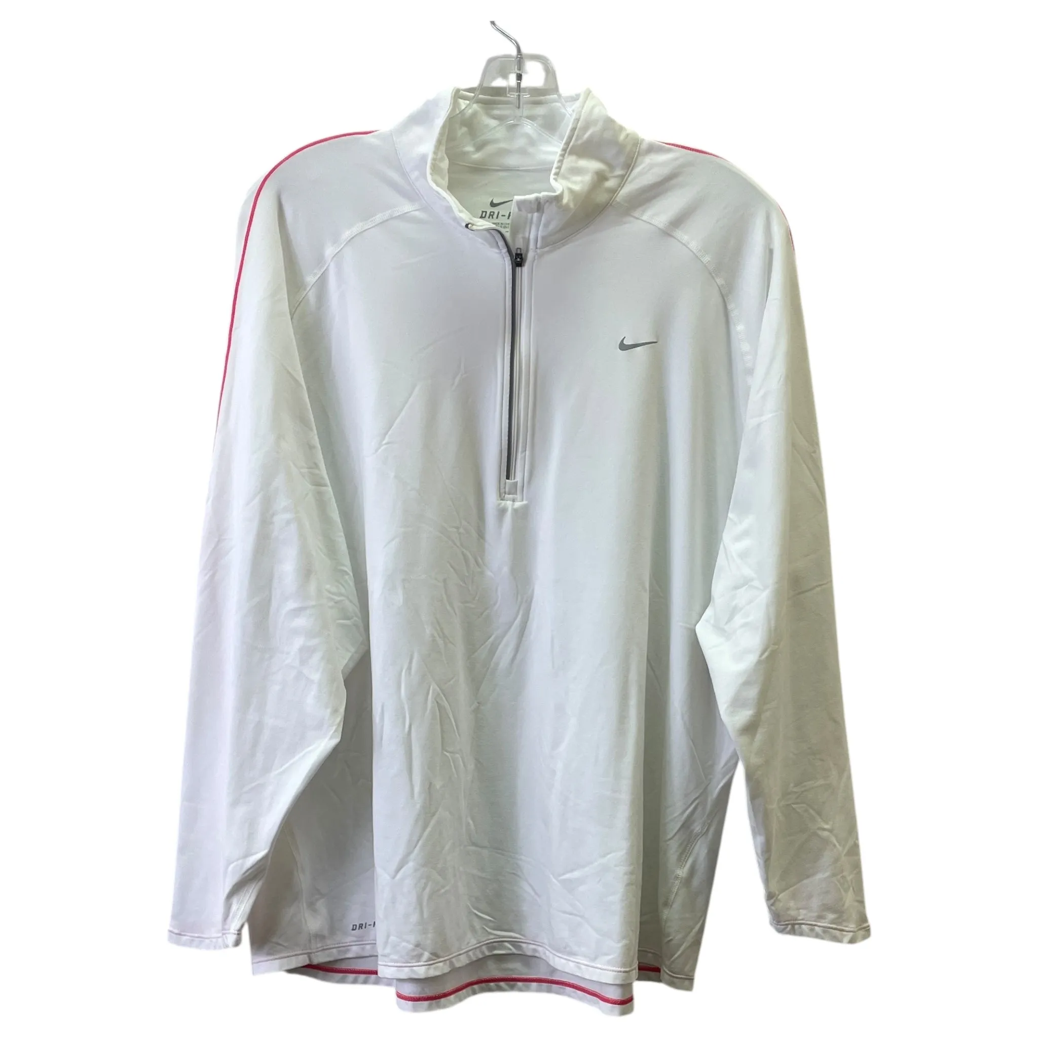 Athletic Sweatshirt Collar By Nike In White, Size:3X Cozy Pullover