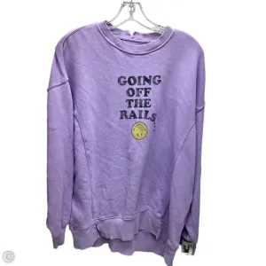 Sweatshirt Crewneck By Aerie In Purple, Size: Xs Low Maintenance EasyCareMaterial