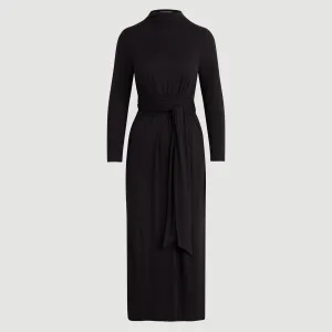 HighVisibility Trim Vero Tie-Front Long-Sleeve Dress (Petite)