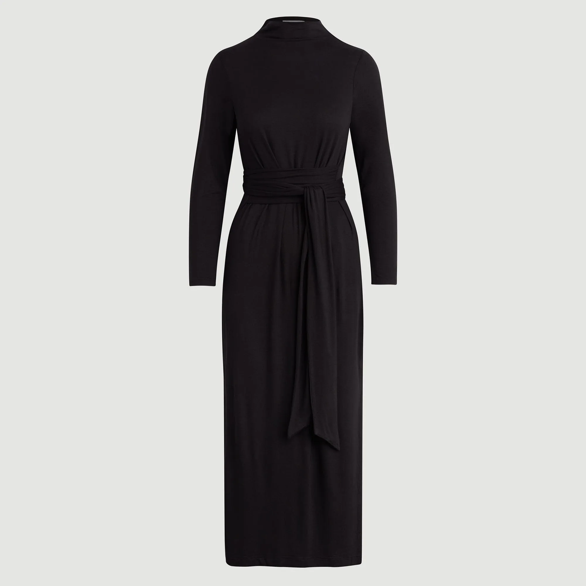 Relaxing Design Vero Tie-Front Long-Sleeve Dress (Petite)