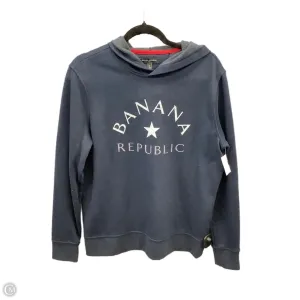 Sweatshirt Hoodie By Banana Republic In Navy, Size: M Relaxed Style