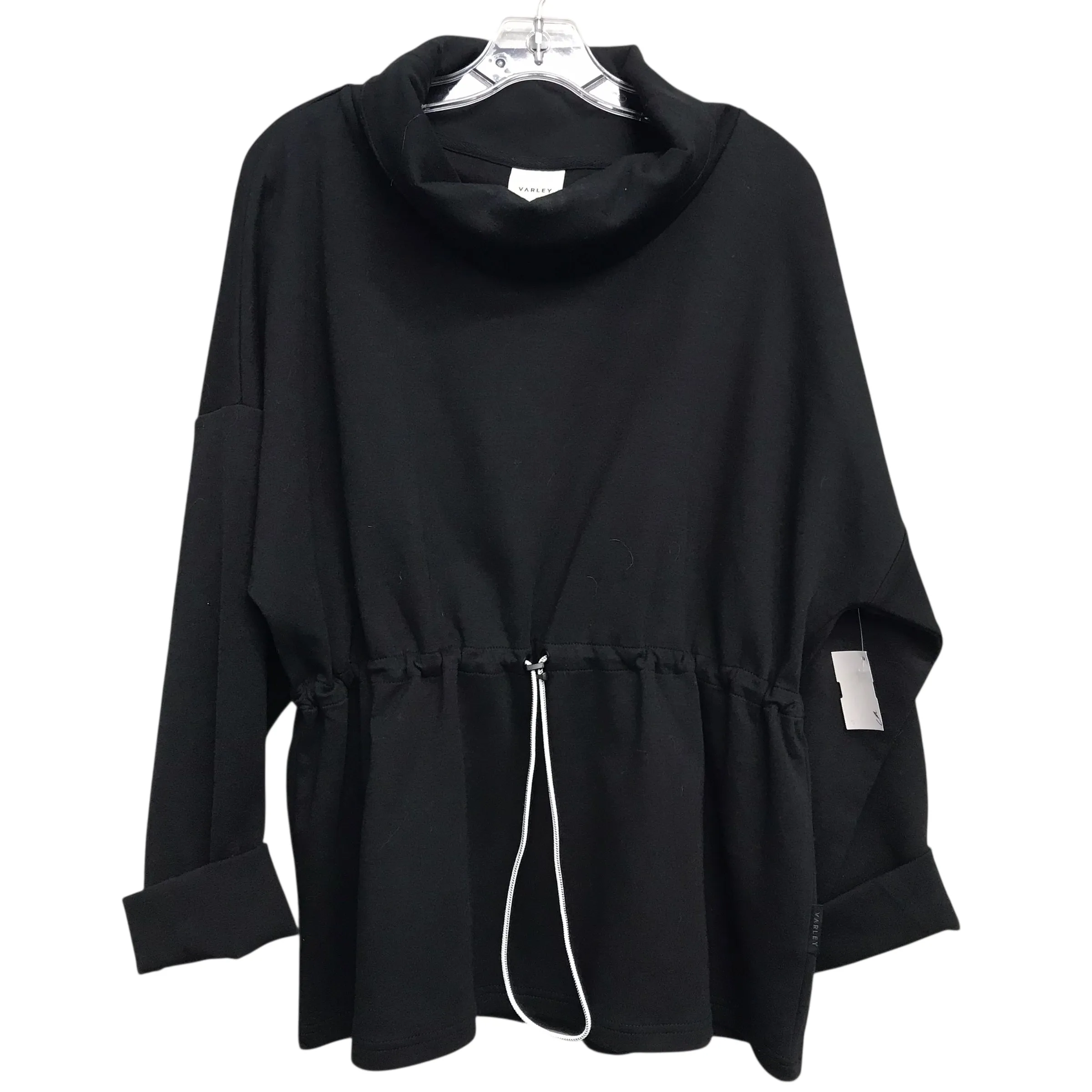 Athletic Sweatshirt Collar By Varley In Black, Size:L Daywear Style Sun Protection Fabric