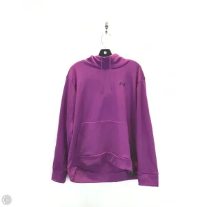 Athletic Sweatshirt Hoodie By Under Armour In Purple, Size: Xl Casual Bottoms Run Ready