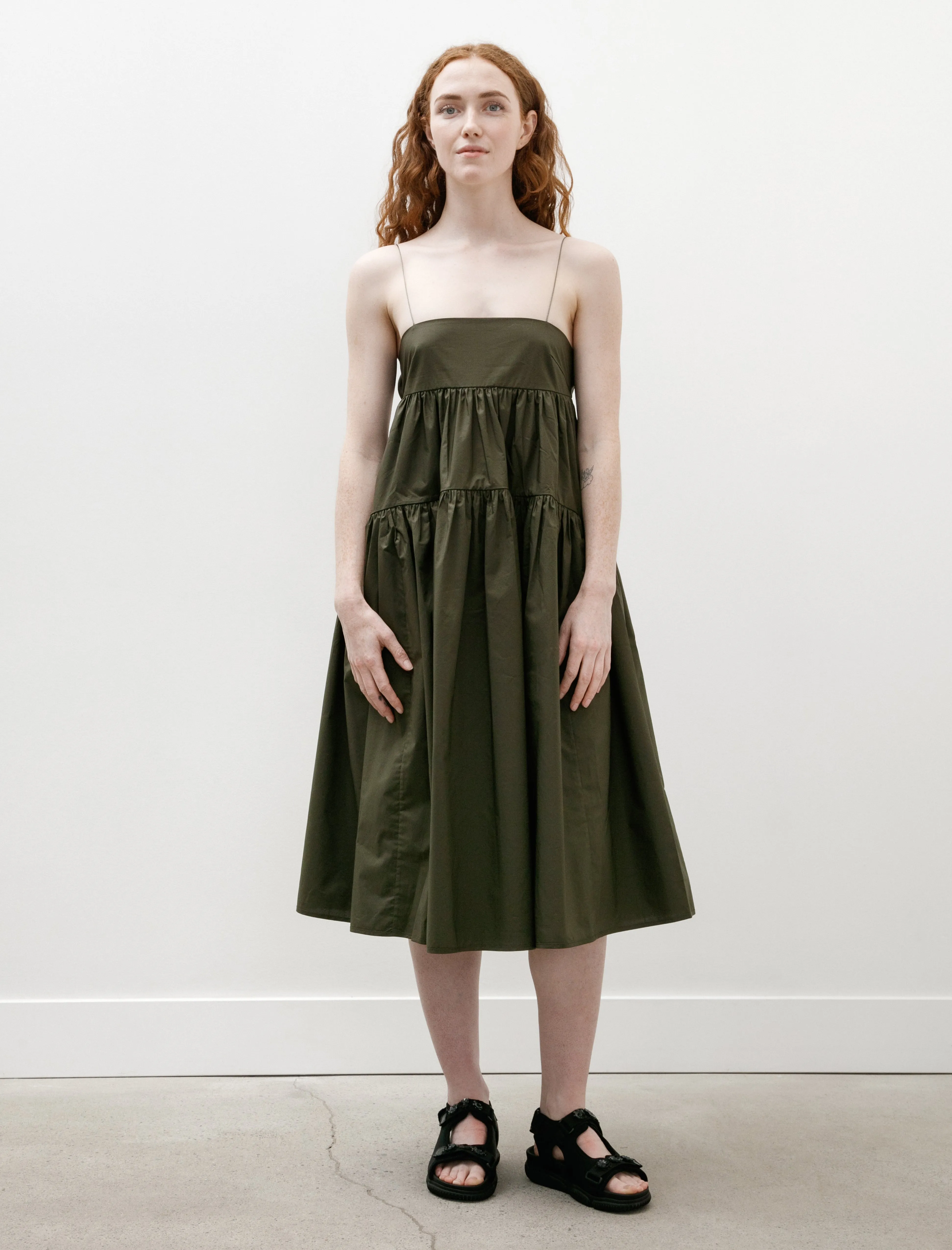 HighVisibility Run Ready Sofie Dress Cotton Pine Green