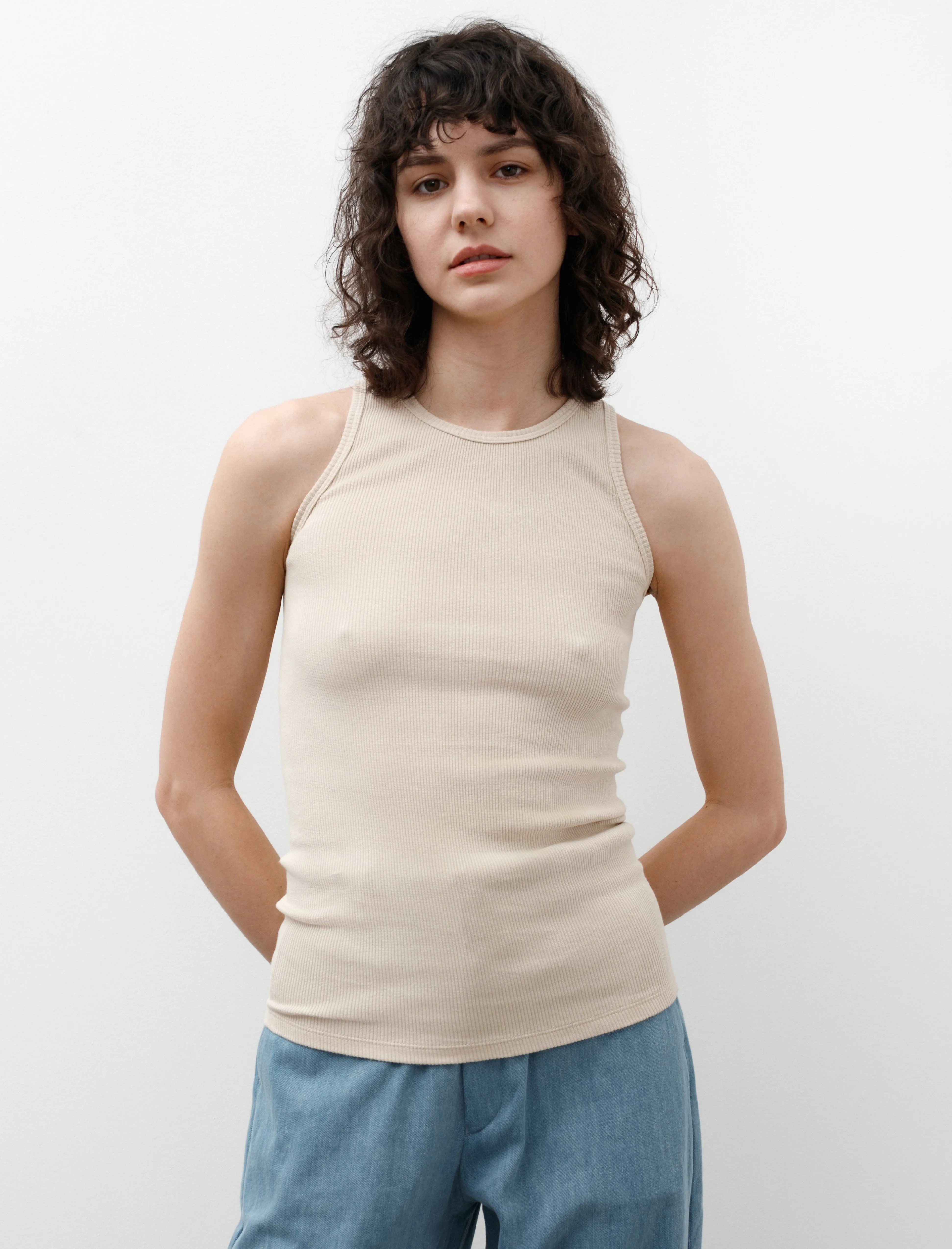 SeamlessFit Canotta Tank Top Beige