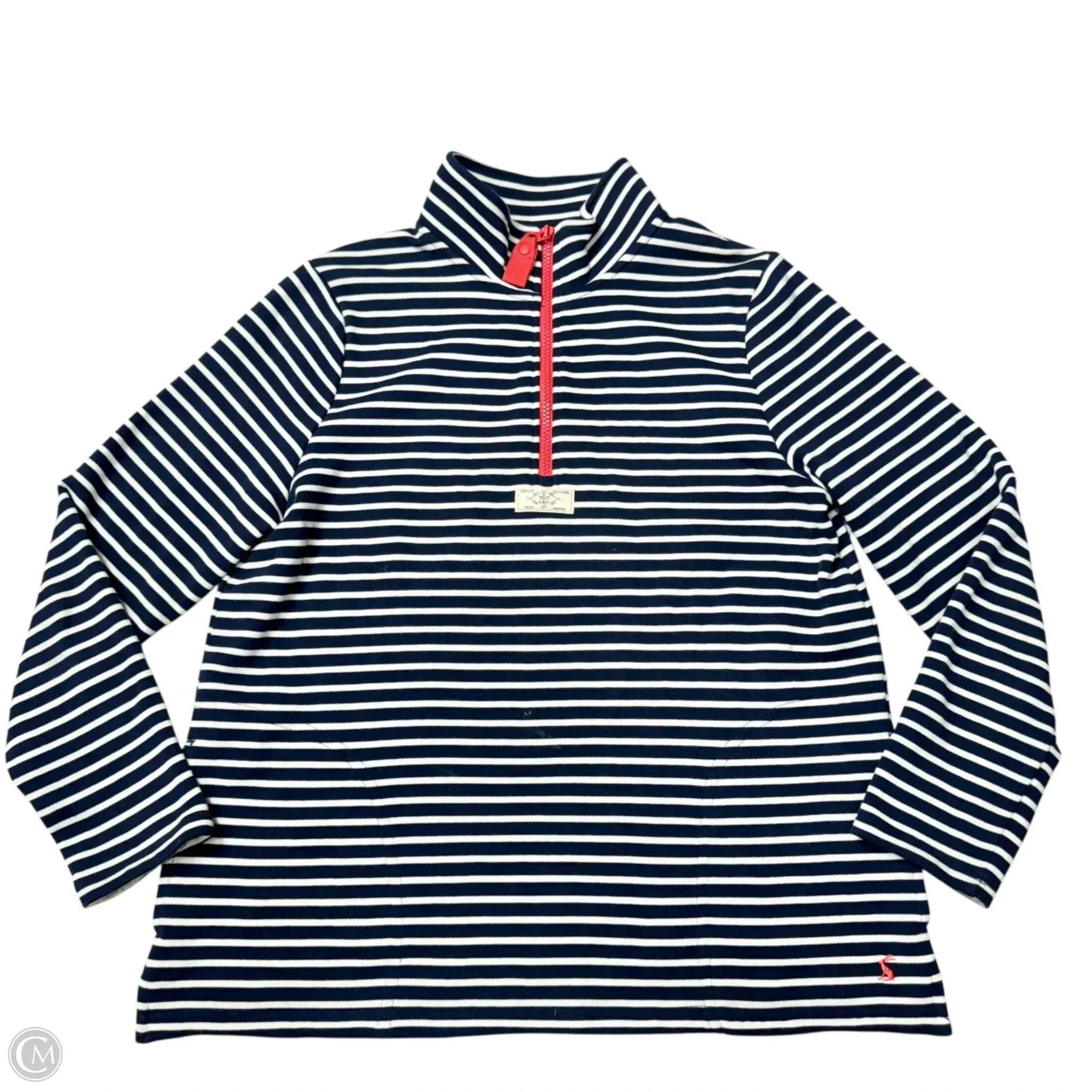 Sweatshirt Collar By Joules In Striped Pattern, Size: M MultiDirectionalFlex