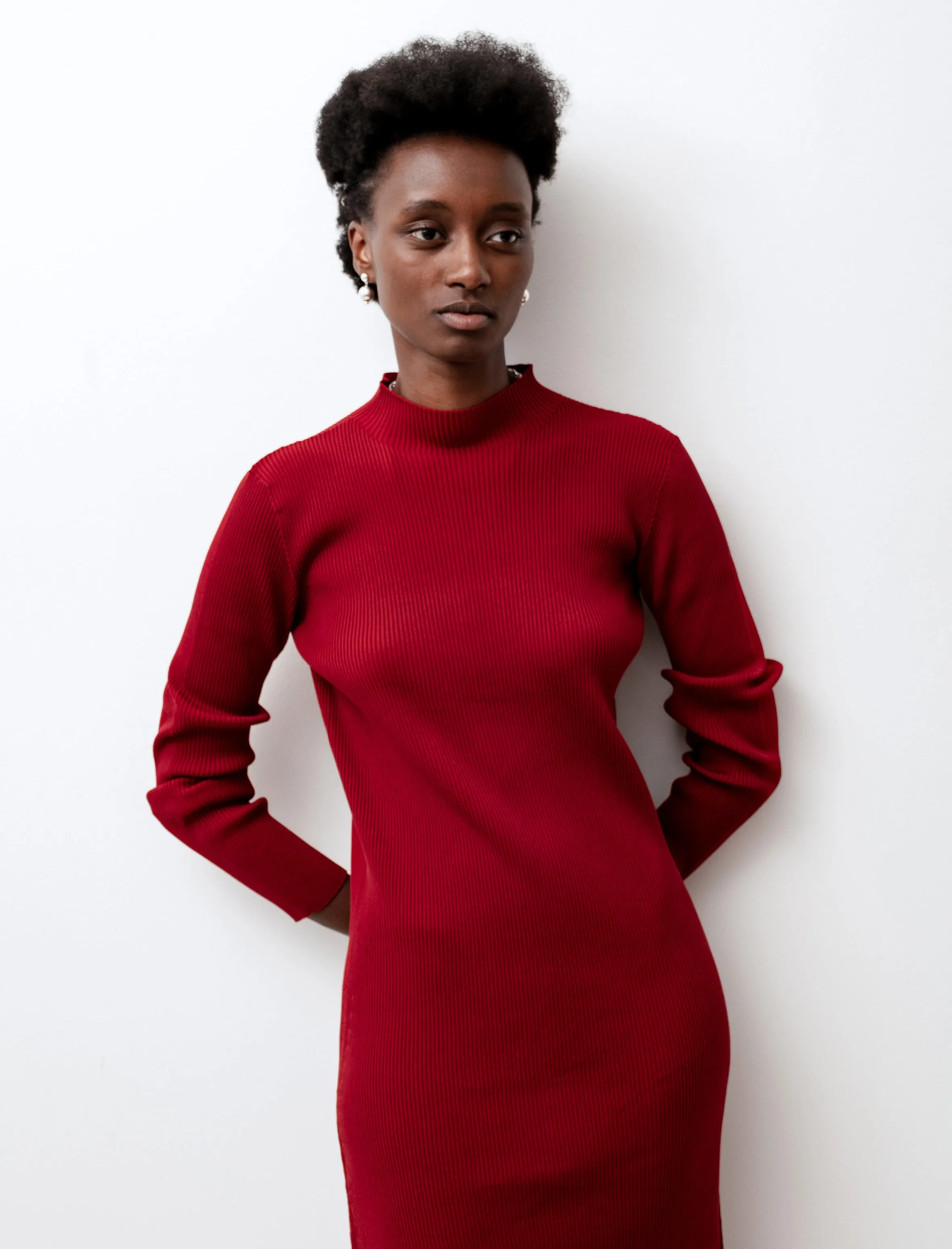Portrait Dress 2 Red NoRubEdging