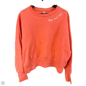 Cozy Jacket Sweatshirt Crewneck By Old Navy In Orange, Size: Xl