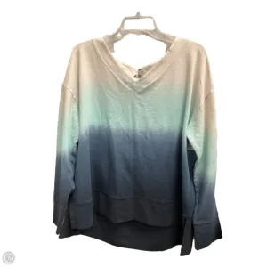 DoubleLayerReinforcement Sweatshirt Crewneck By Talbots In Blue & White, Size: L