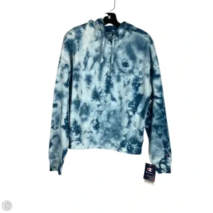 Sweatshirt Hoodie By Champion In Tie Dye Print, Size: M VentilatedKnit Soft Inner Lining