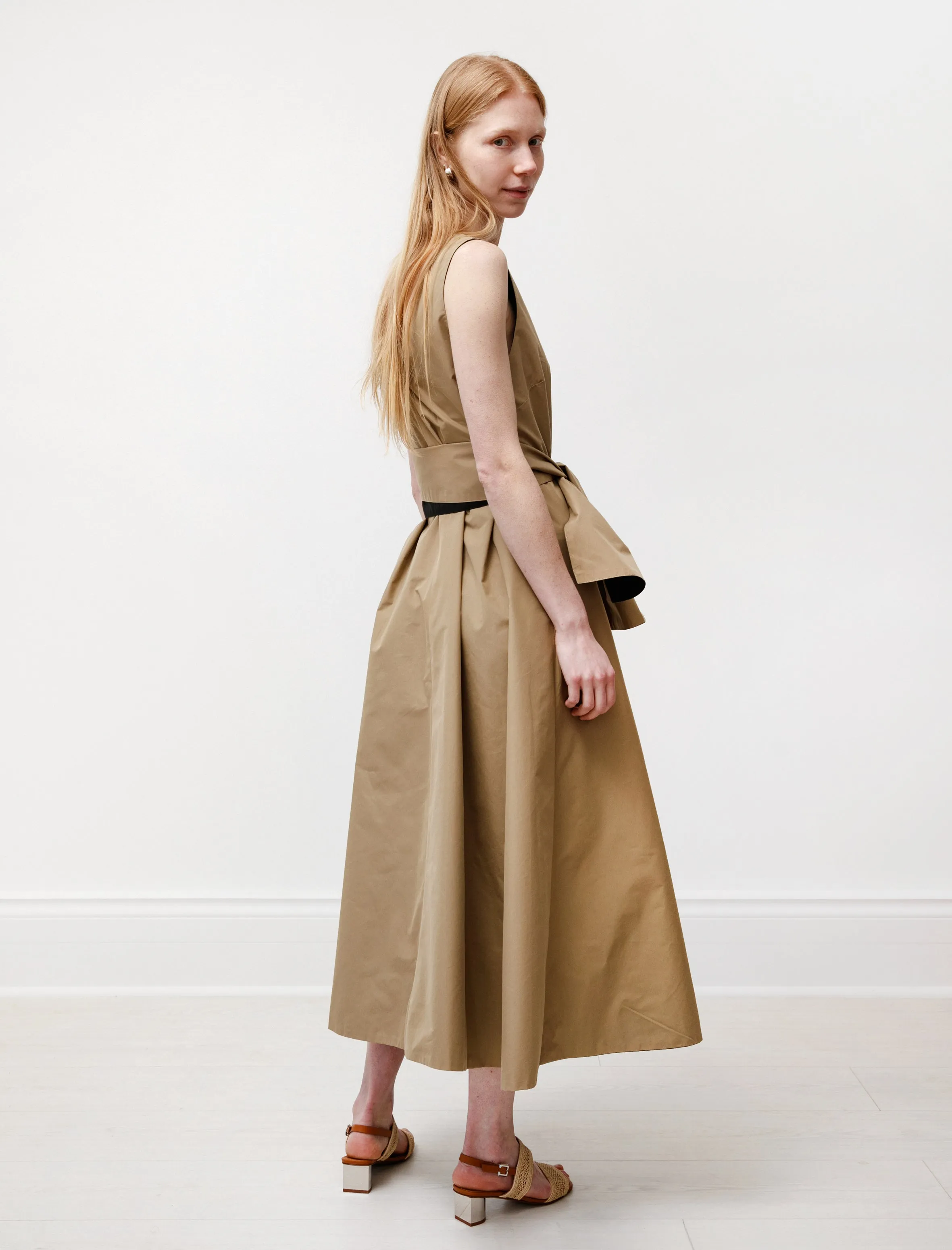 Charm Core Laver Reversible Dress Black/Camel