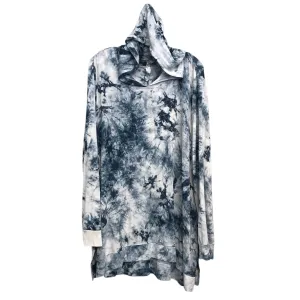 Quiet Core Athletic Sweatshirt Hoodie By Livi Active In Tie Dye Print, Size:3X