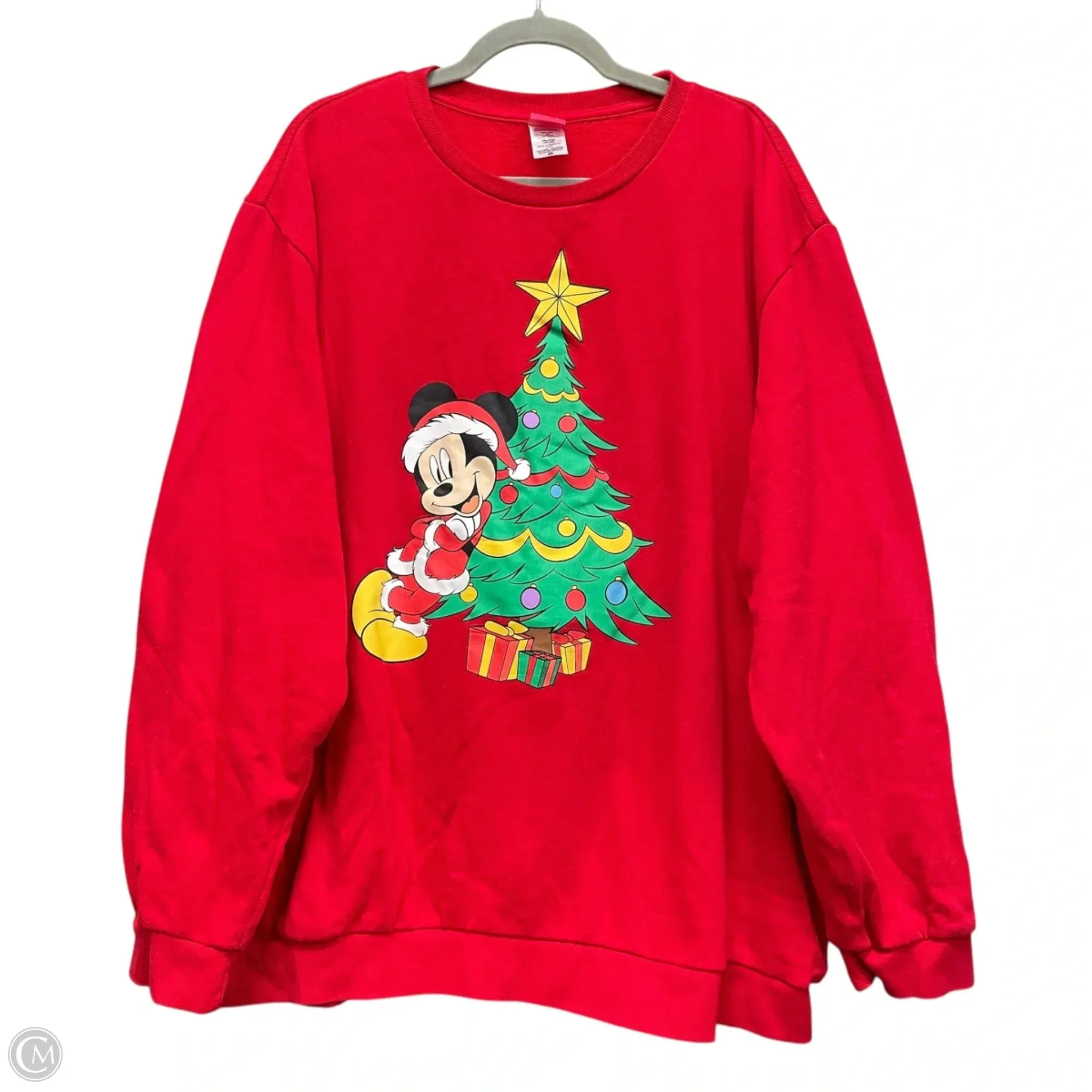 Sweatshirt Crewneck By Disney Store In Red, Size: 3x Cozy Knit