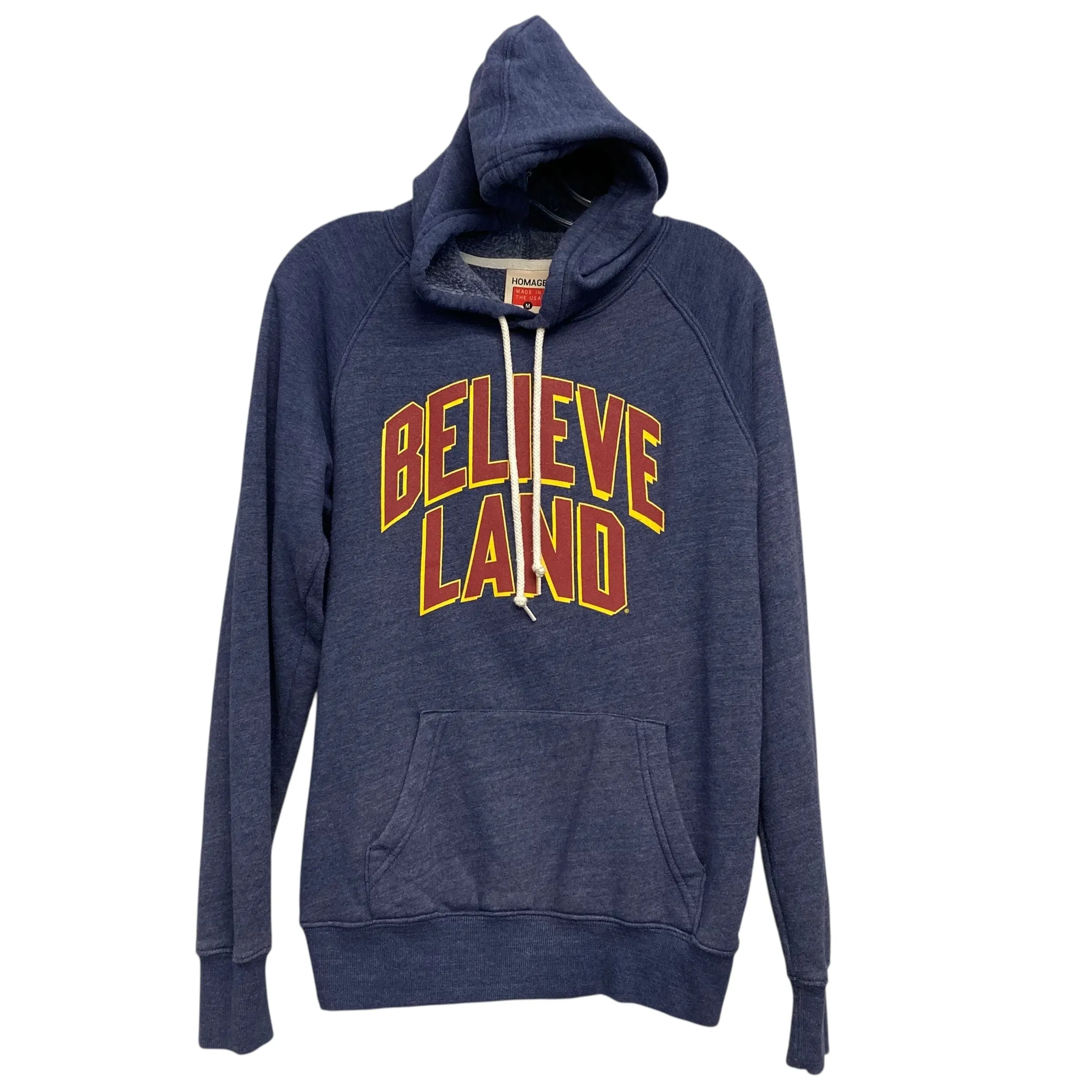 Recycled Fit Sweatshirt Hoodie By Homage In Blue & Red, Size:M