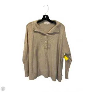 Sweatshirt Crewneck By Loft In Tan, Size: S Wrinklefree