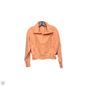 Tight Net Collapsible Hood Athletic Sweatshirt Crewneck By Old Navy In Orange, Size: M