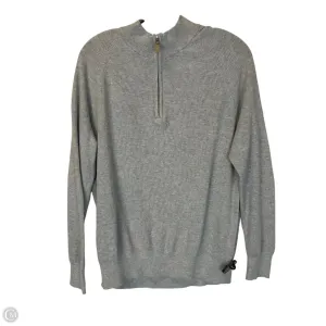 Lightweight Layering SmoothZipper Sweatshirt Crewneck By Peter Millar In Grey, Size: L