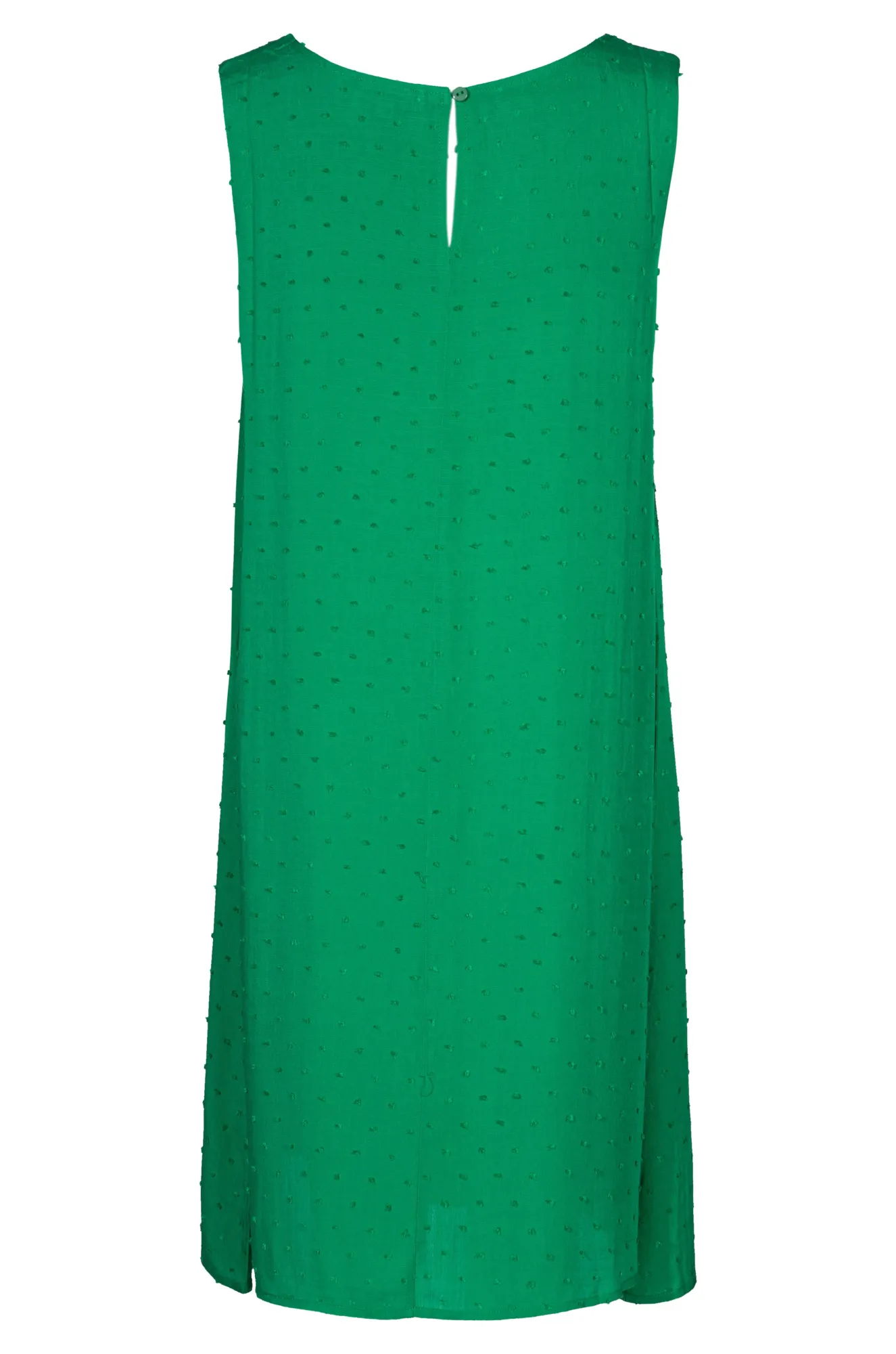 Sleeveless pleat front Dress | KELLY GREEN | 6133A1 AntiPilling AntibacterialMaterial