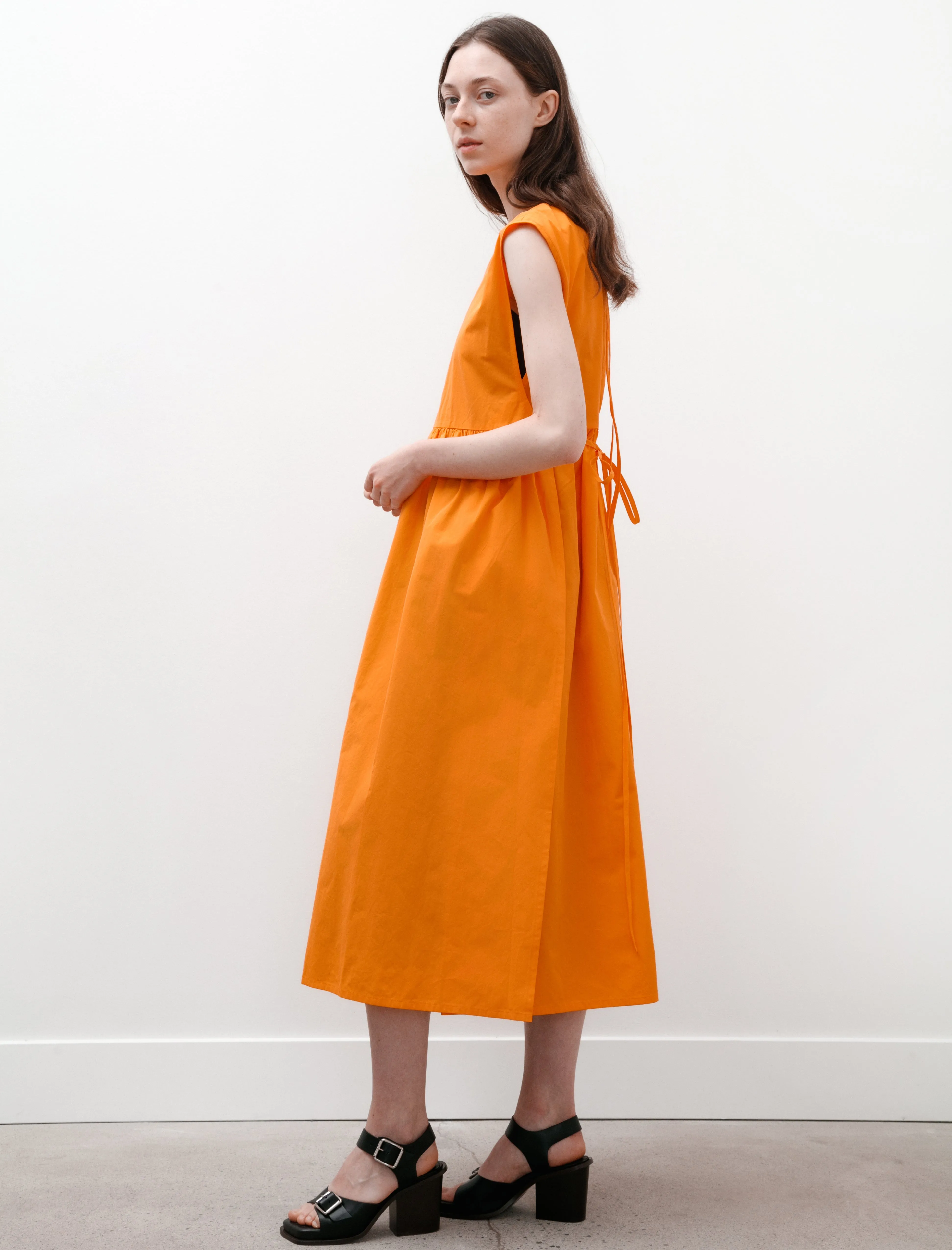 Icon Glow Strik Dress Orange Cotton