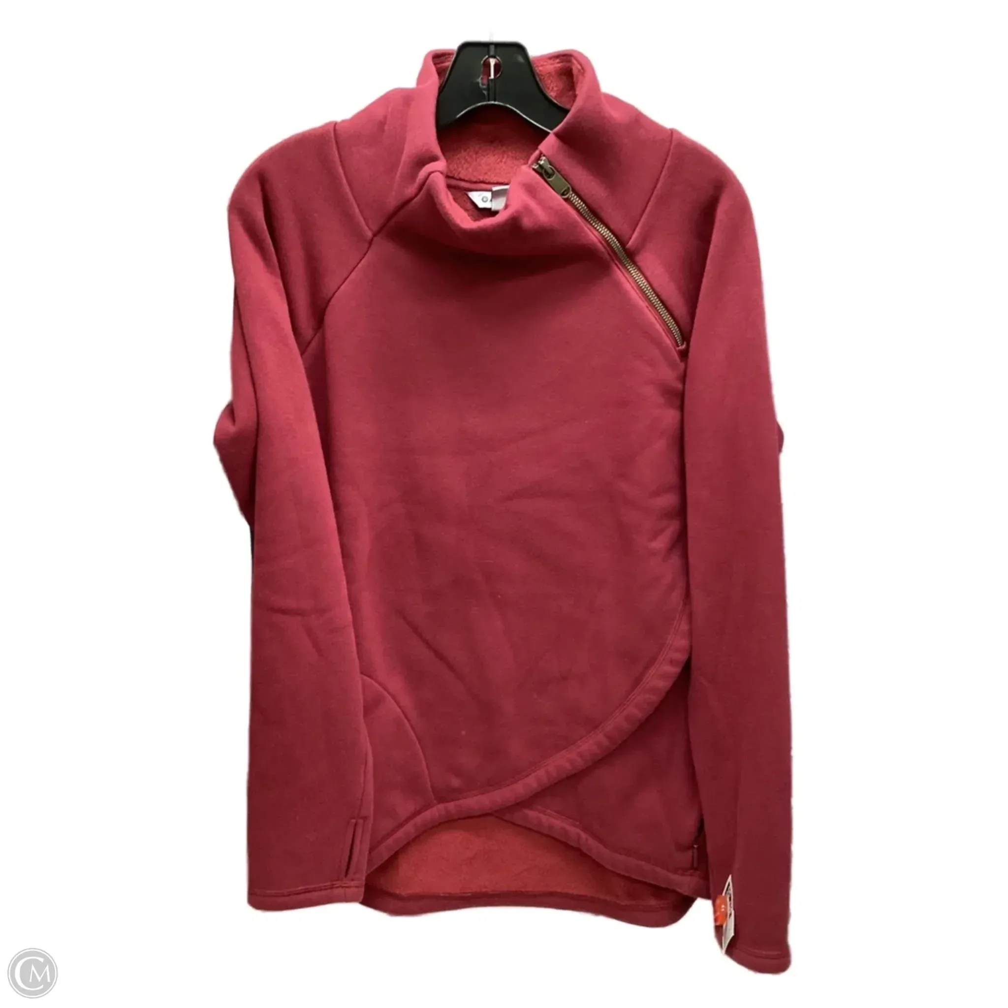 Sweatshirt Collar By Athleta In Red, Size: M EcoFriendlyDyeProcess Organic Cotton Certification