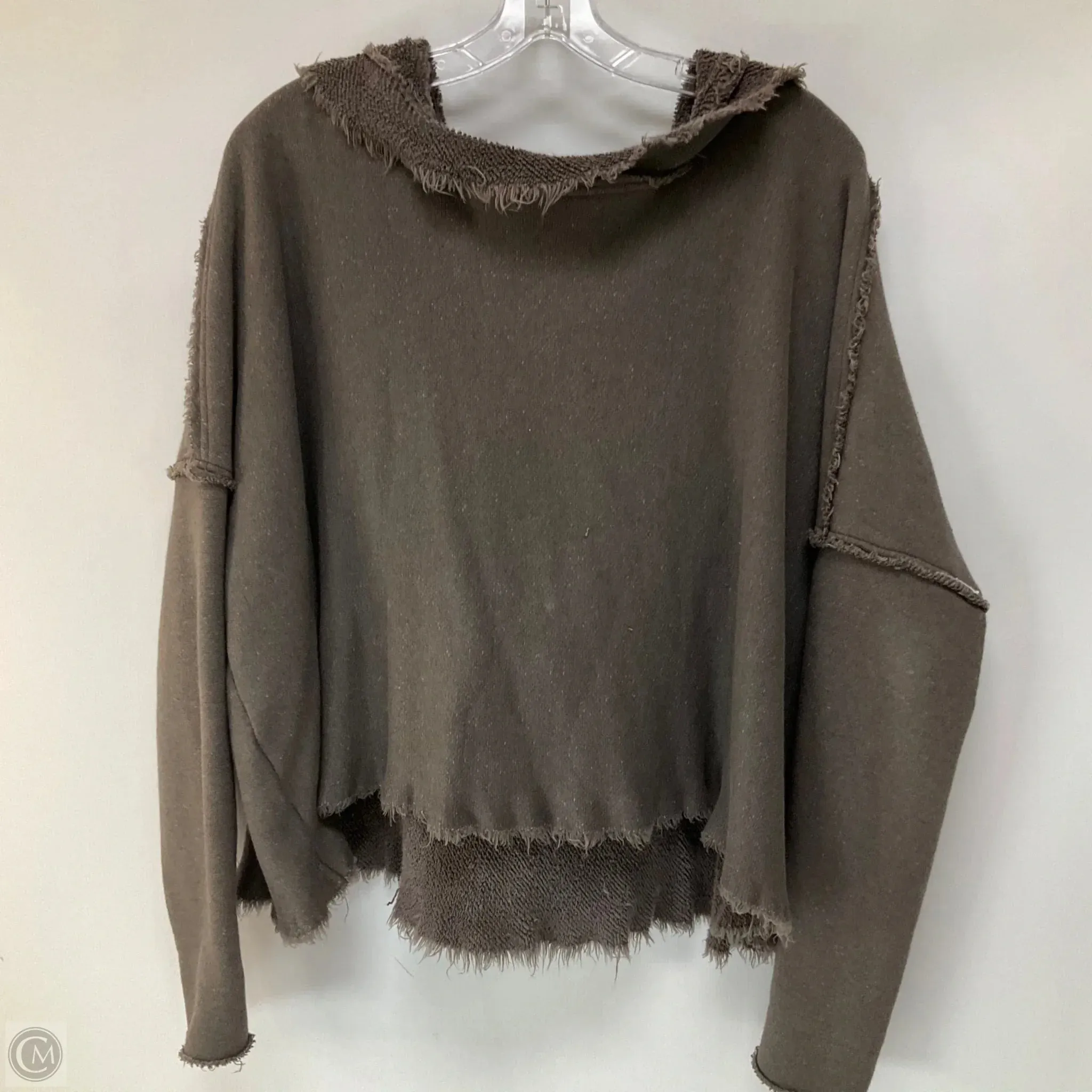 Sweatshirt Hoodie By Free People In Grey, Size: S Utility Jacket