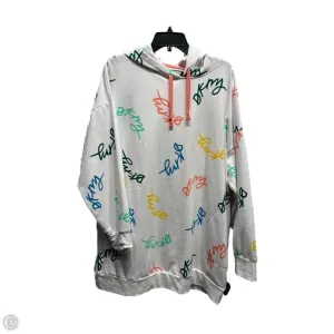 Sweatshirt Hoodie By Dkny In Green & Orange, Size: L QuickDrying Material