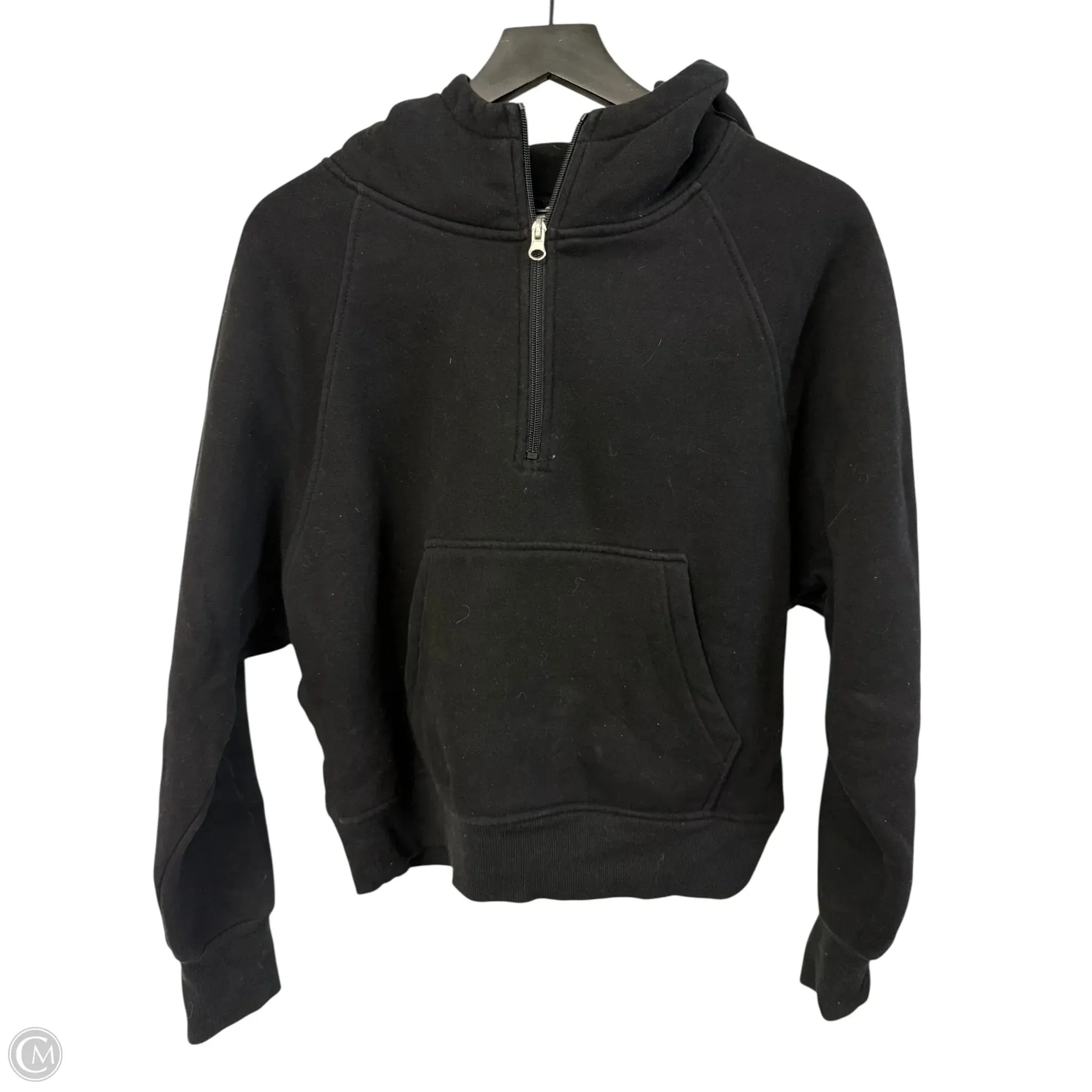 Fur Fit Sweatshirt Hoodie By Filly Flair In Black, Size: S