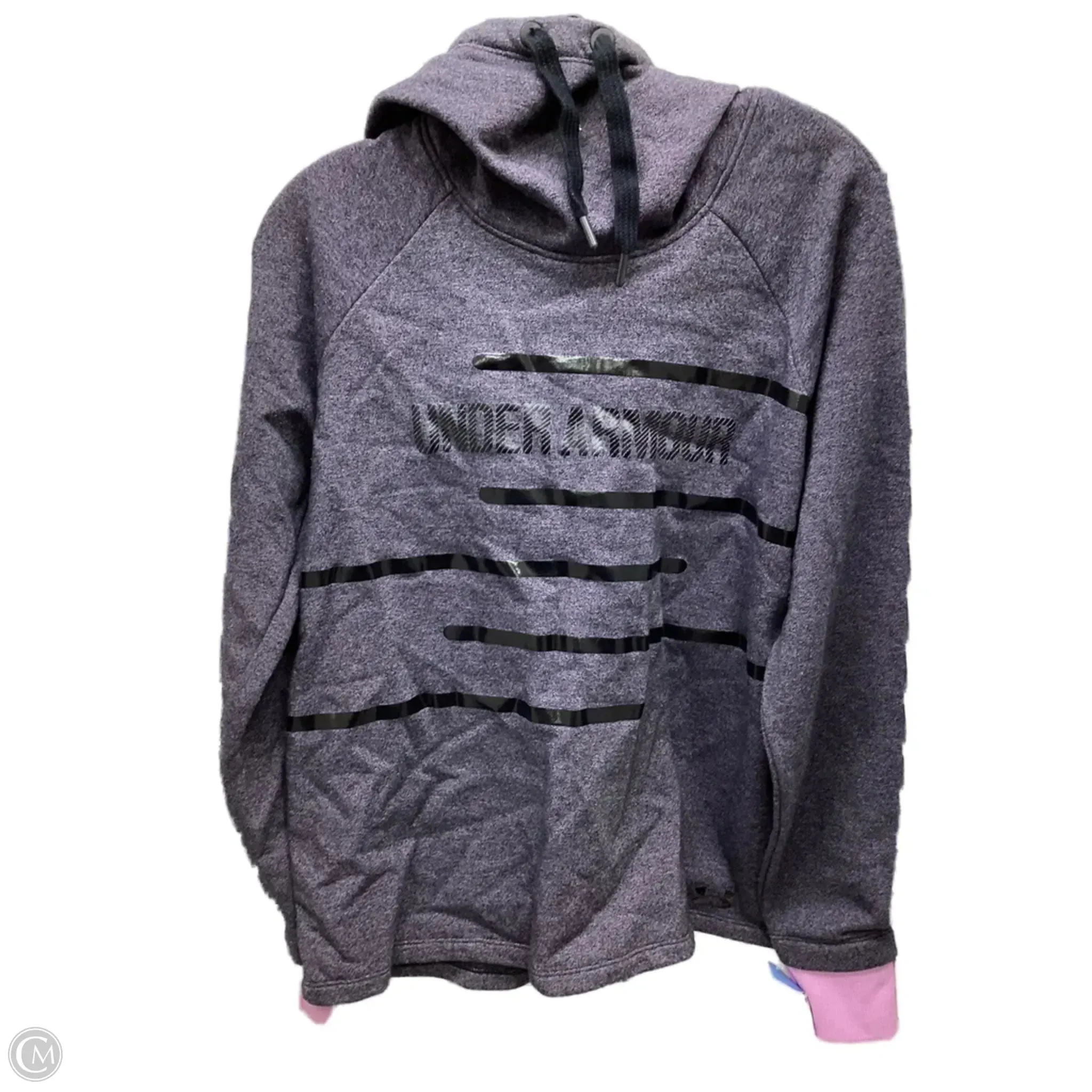 Sweatshirt Hoodie By Under Armour In Grey, Size: M Love Glow Comfortable Jumpsuit
