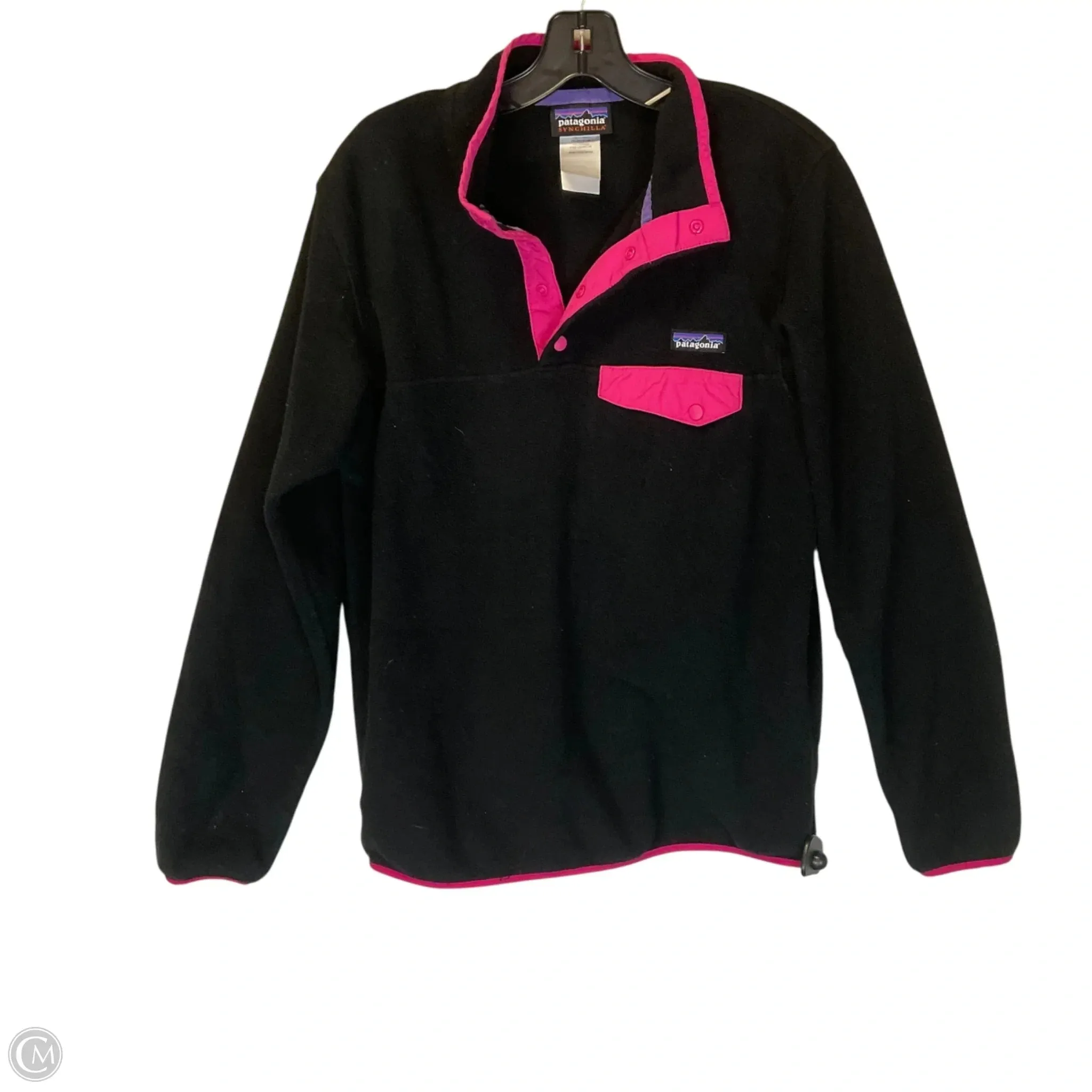 Jump Core Sweatshirt Collar By Patagonia In Black, Size: M