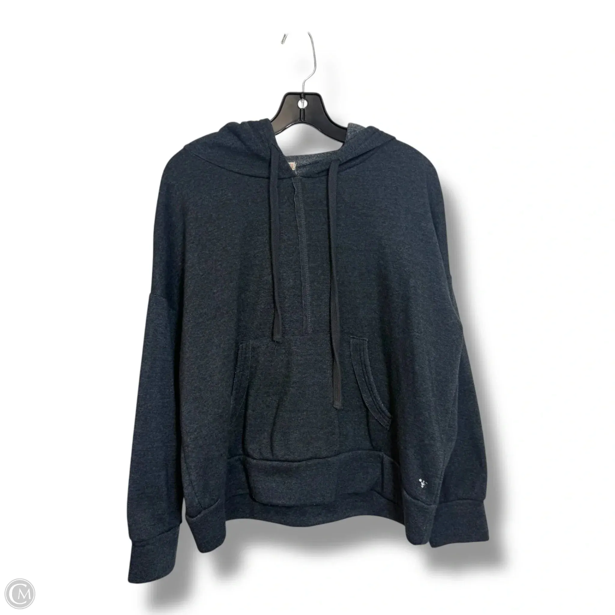 Trendy Sweatpants Smart Look Sweatshirt Hoodie By Free People In Grey, Size: M