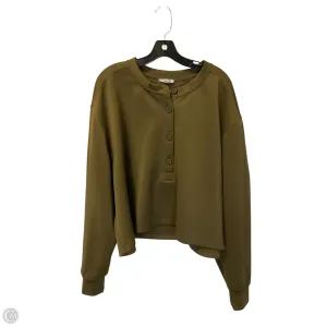 Activewear Sweatshirt Crewneck By Good American In Green, Size: 2x