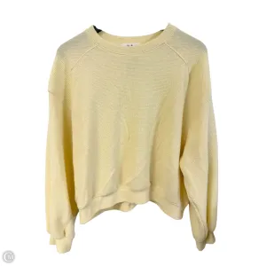 Sweatshirt Crewneck By Tres Bien In Yellow, Size: M Date Vibe Light Fabric