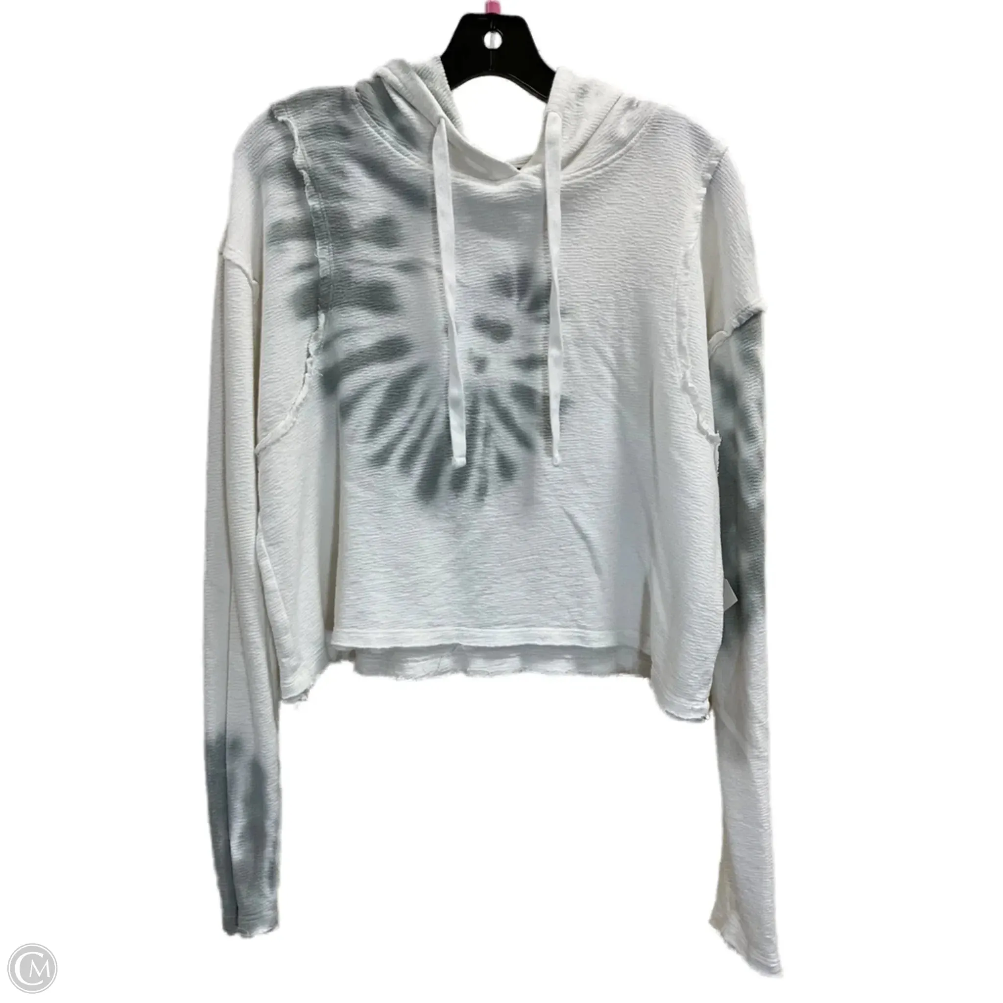 Sweatshirt Hoodie By Mono B In White, Size: S Clear Mind Cozy Pajama Pants