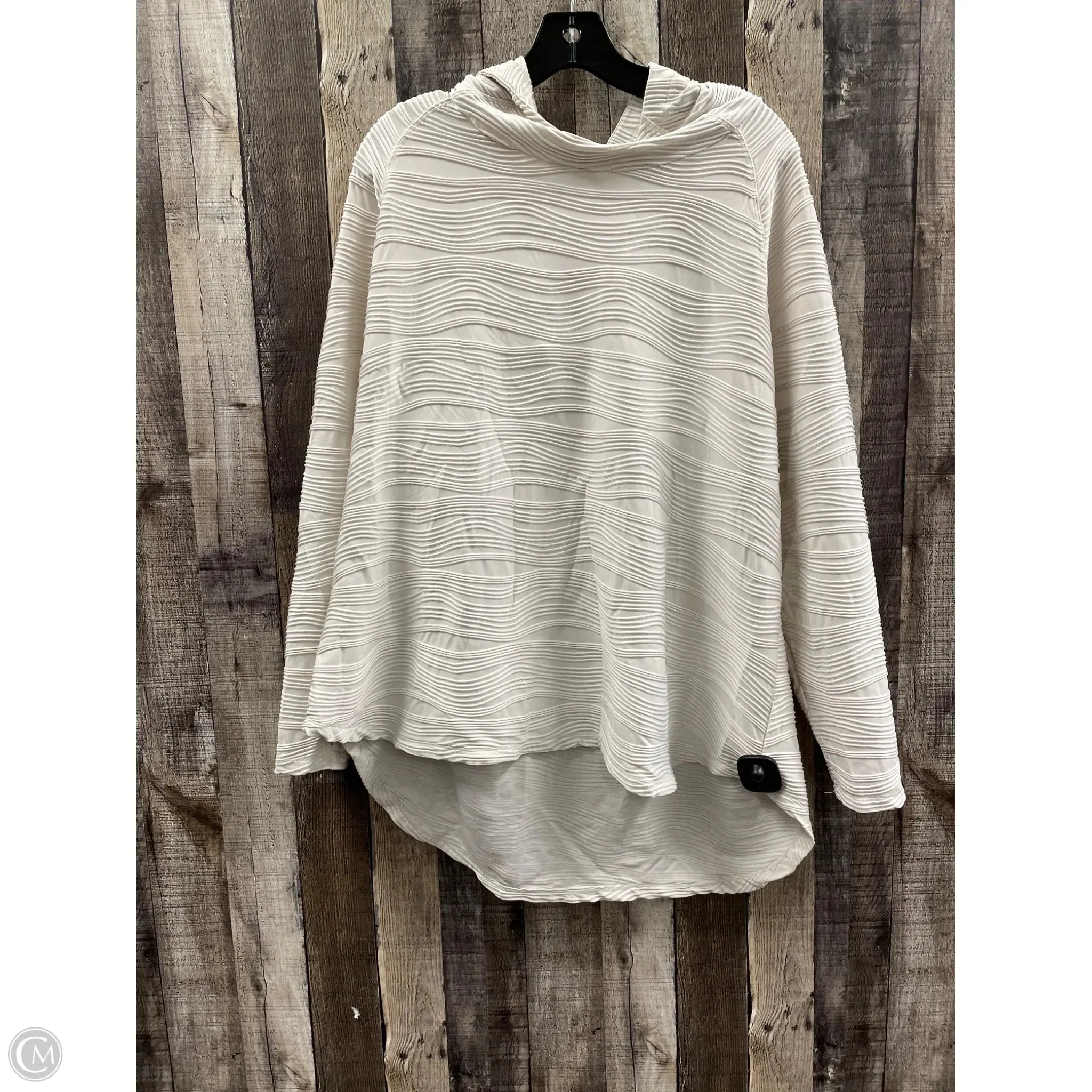 Breathable Material Athletic Sweatshirt Hoodie By Mta Pro In Cream, Size: 3x