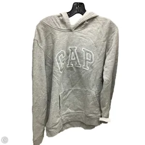 Travel Proof Everyday Fashion Sweatshirt Hoodie By Gap In Grey, Size: L