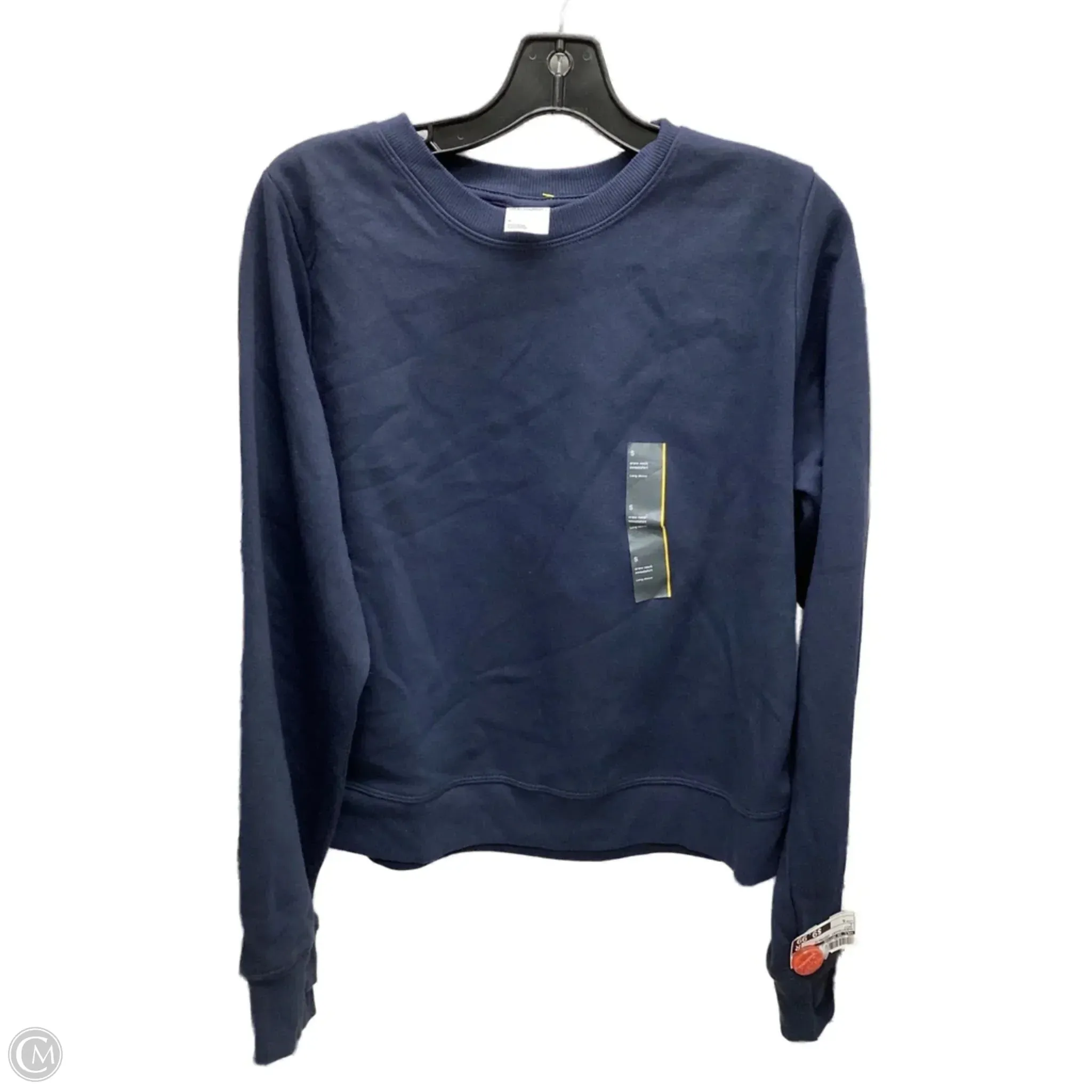 Adjustable Drawcord Sweatshirt Crewneck By All In Motion In Navy, Size: S