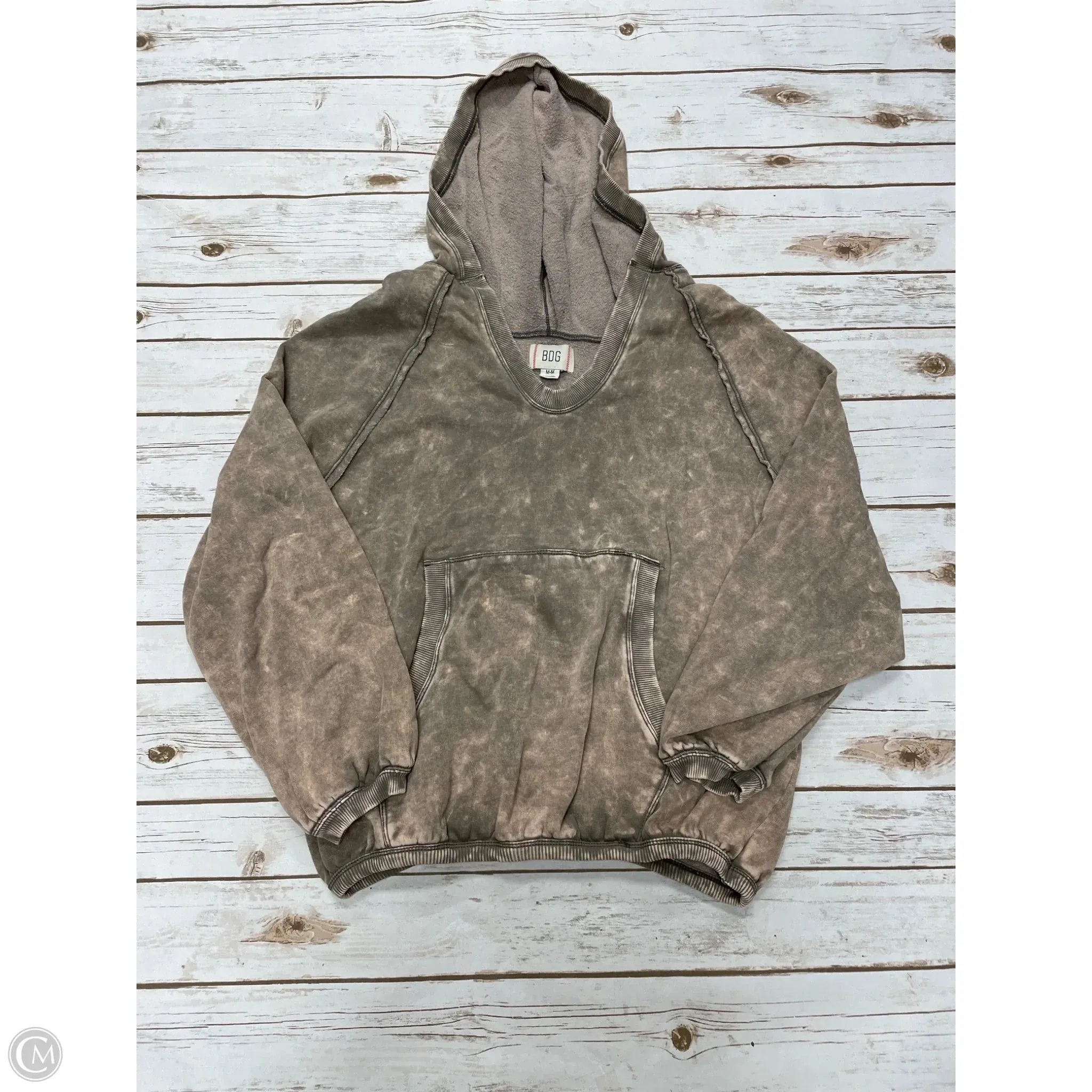 Sweatshirt Hoodie By Bdg In Tie Dye Print, Size: M NonSlipTrims Elegant Glow
