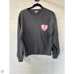 Sweatshirt Crewneck By Wildfox In Grey & Pink, Size: M Recycle Glow