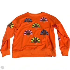 Sweatshirt Crewneck By Chateau Le Chic In Orange, Size: S Stylish Hat AntibacterialMaterial