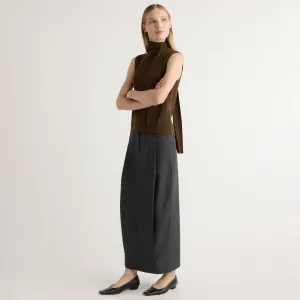 Fair trade Georgina Wool-Blend Suiting Skirt