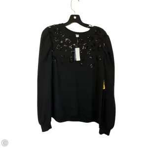 Opaque Tone Sweatshirt Crewneck By Crown And Ivy In Black, Size: M