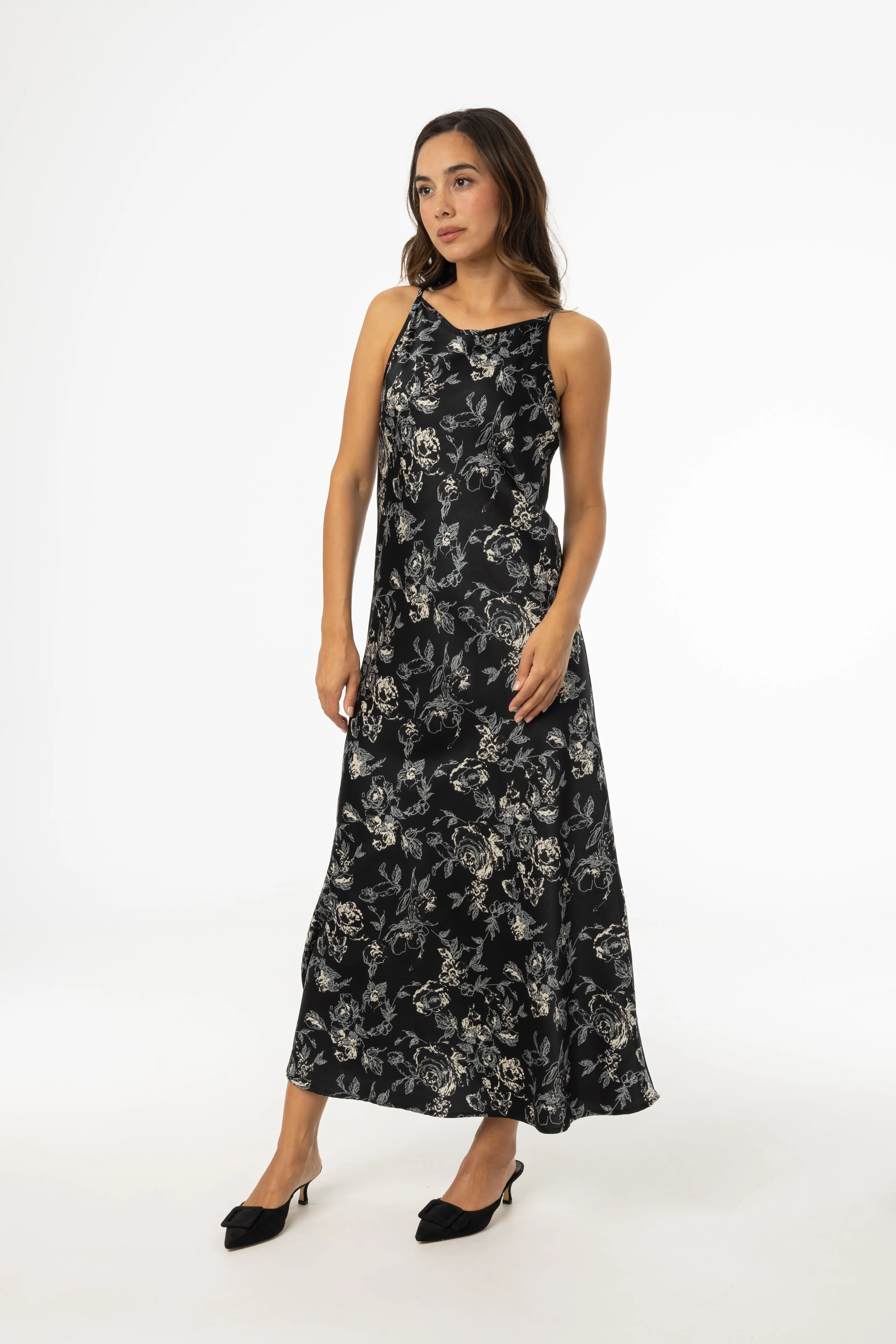 Romance Air King Mode Multi Floral Printed Slip Dress