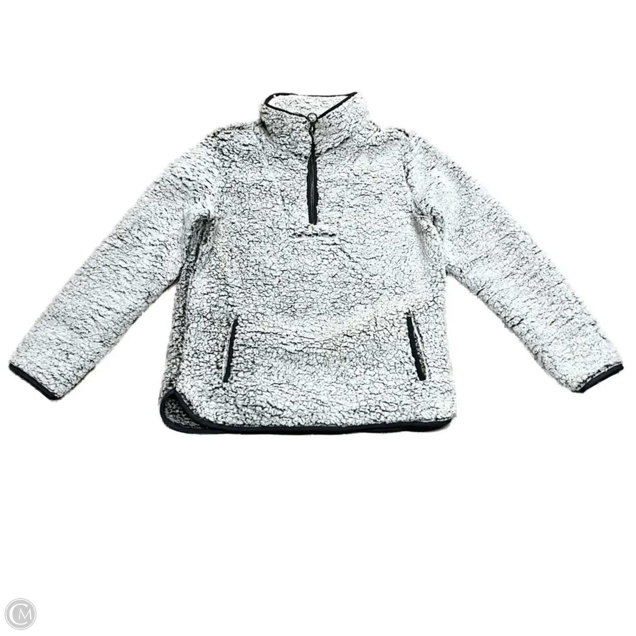Sweatshirt Collar By Thread And Supply In Grey, Size: M Airflow Mesh Panels BreathableLining