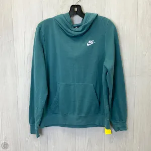 Sweatshirt Hoodie By Nike Apparel In Teal, Size: M Wind Glow DurableCoverstitch