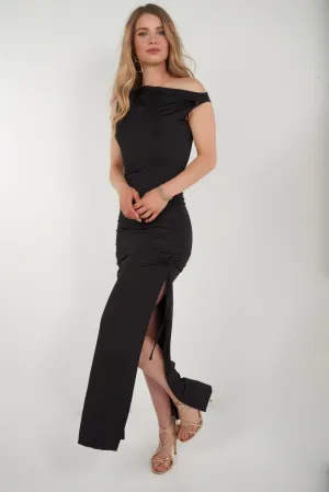 Robe maxi avec fentes - DD4397 - (E-A16) This dress is designed to keep you comfortable while maintaining a stylish and polished appearance
